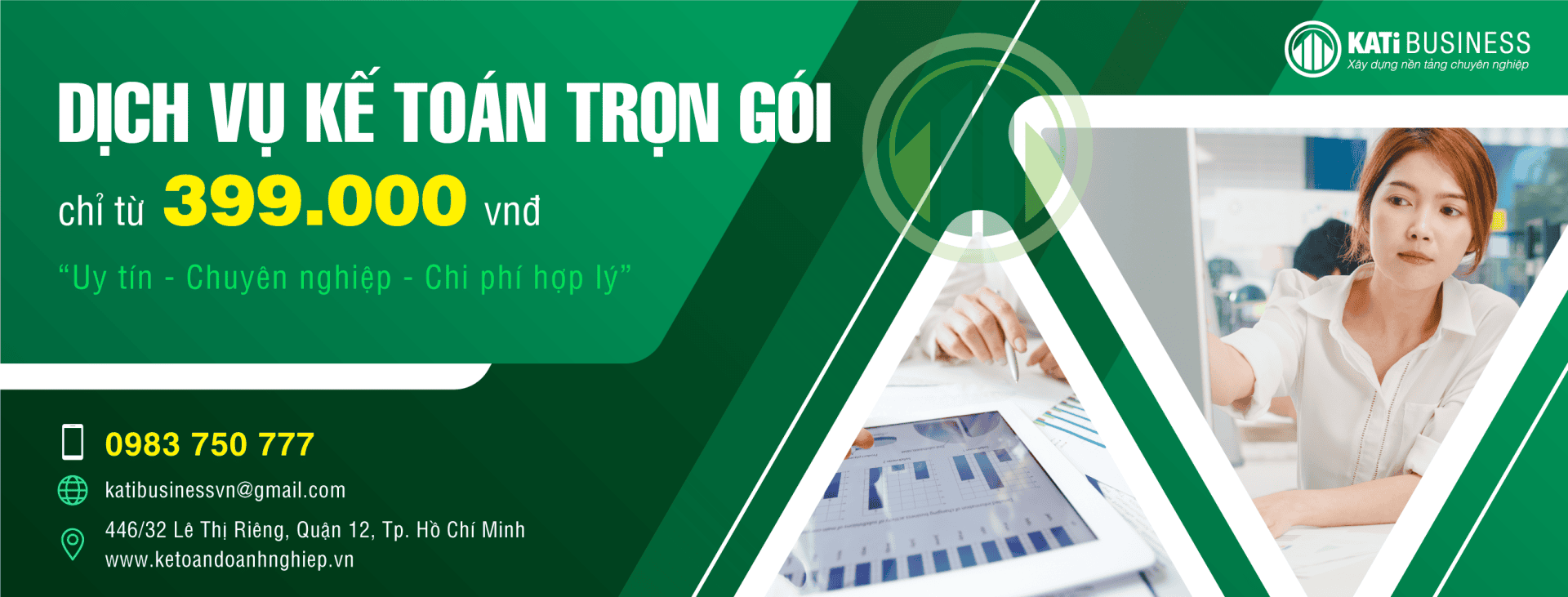 Dịch vụ kế toán trọn gói chuyên nghiệp tại Kati business